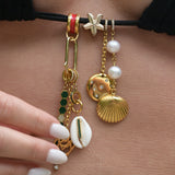 Pearlescent Shell Memento Charm In White Gold
