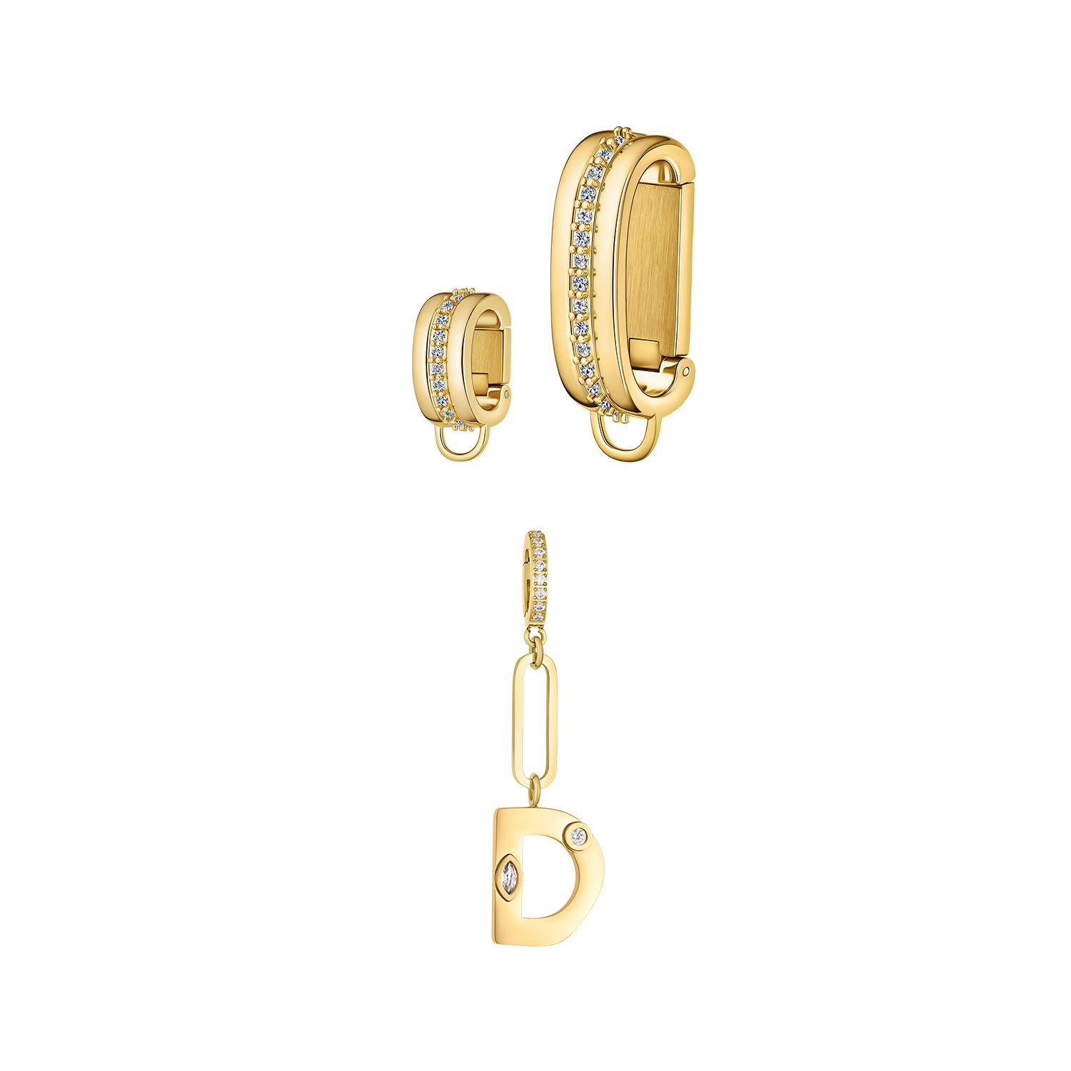 Waterproof Letter Starter Set with customizable gold initials for travel-friendly, personalized layering.