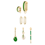 The Prosperity Set featuring jade and cowrie shell for symbolic styling.